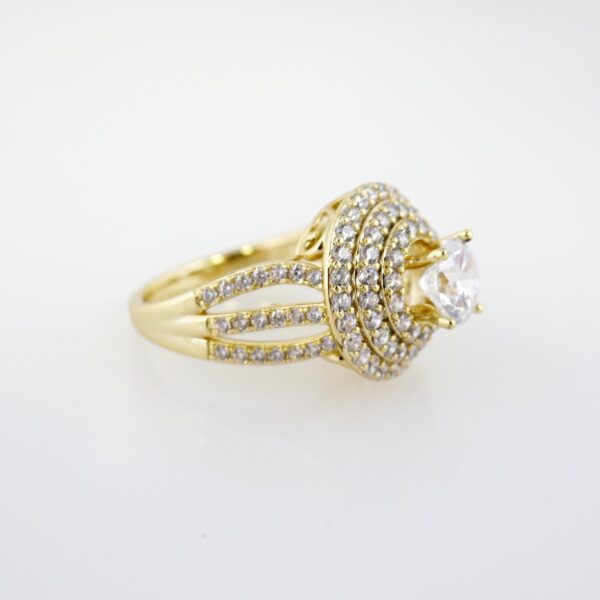 Anillo de Acero Inoxidable Bañado en Oro 14k - RG039 - Imagen 2