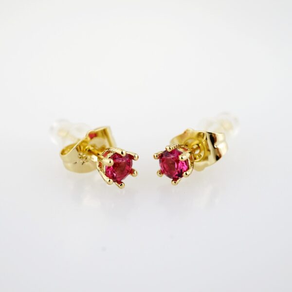 Arete de Acero Bañado en Oro 14k - EA221