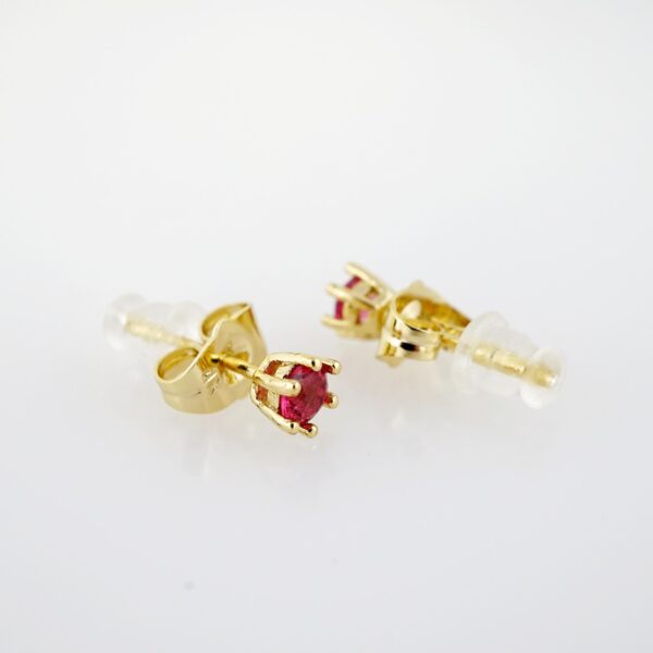 Arete de Acero Bañado en Oro 14k - EA221 - Imagen 2