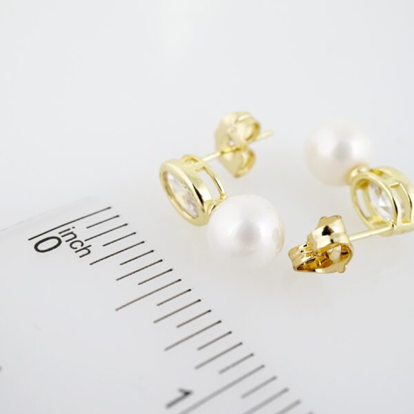 Arete de Acero Bañado en Oro 14k - EA224 - Imagen 3