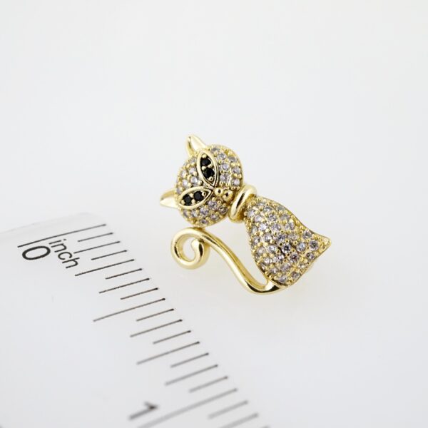Arete de Acero Bañado en Oro 14k - EA355 - Imagen 3