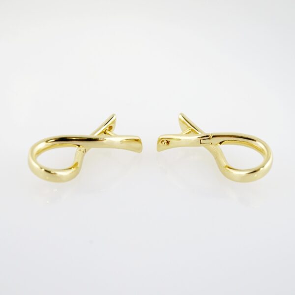 Arete de Acero Bañado en Oro 14k - EA333 - Imagen 2
