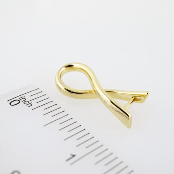 Arete de Acero Bañado en Oro 14k - EA333 - Imagen 3