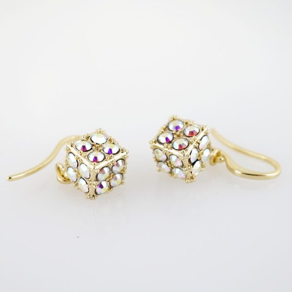 Arete de Acero Bañado en Oro 14k - EA334