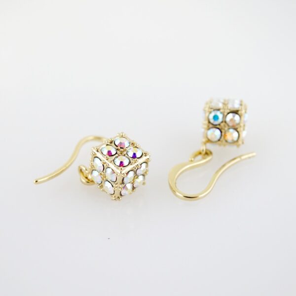 Arete de Acero Bañado en Oro 14k - EA334 - Imagen 2