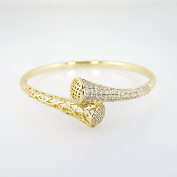 Pulso de Acero Bañado en Oro 14k - BA045