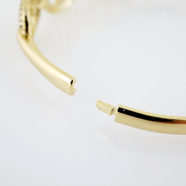 Pulso de Acero Bañado en Oro 14k - BA046 - Imagen 3