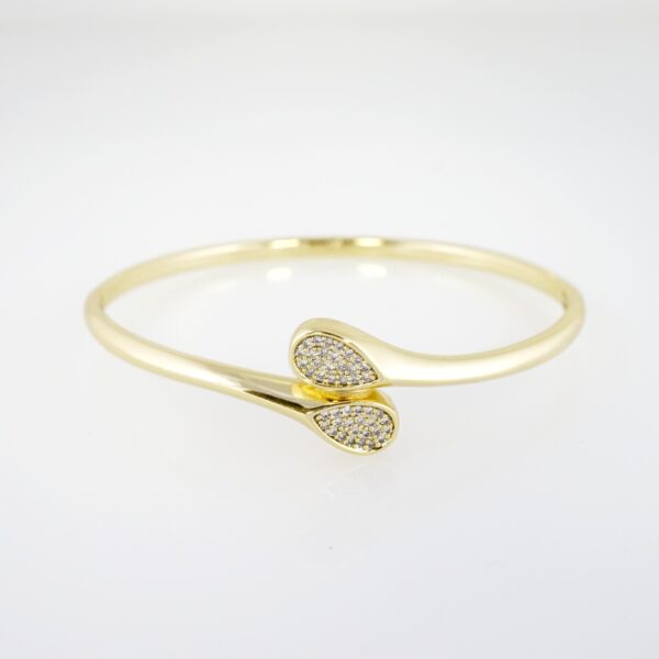 Pulso de Acero Bañado en Oro 14k - BA049