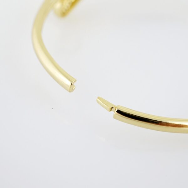 Pulso de Acero Bañado en Oro 14k - BA049 - Imagen 3