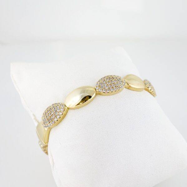Pulso de Acero Bañado en Oro 14k - BA050 - Imagen 2