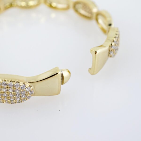 Pulso de Acero Bañado en Oro 14k - BA050 - Imagen 3