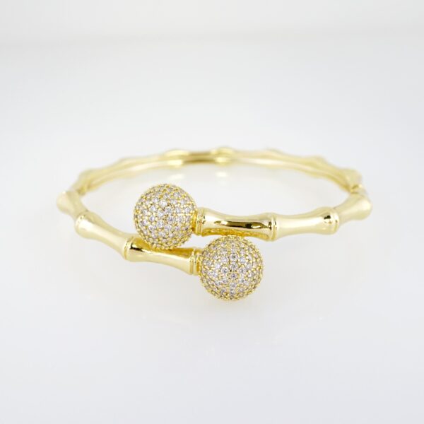 Pulso de Acero Bañado en Oro 14k - BA047
