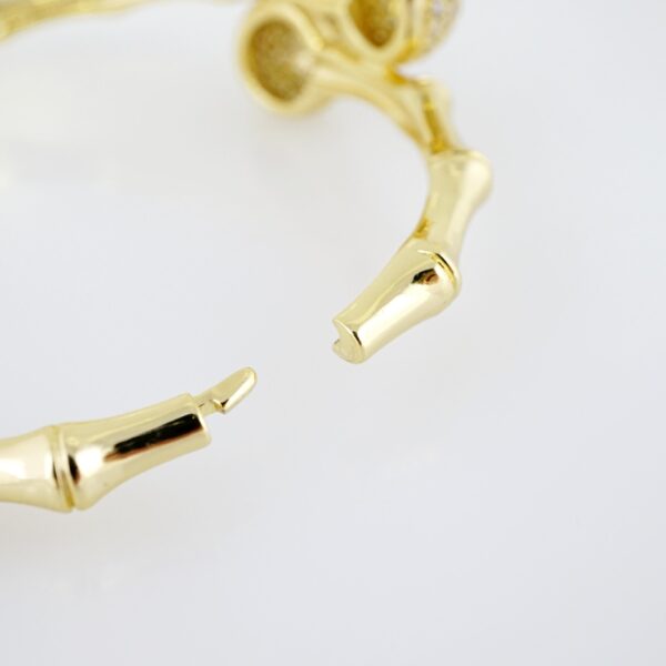 Pulso de Acero Bañado en Oro 14k - BA047 - Imagen 3