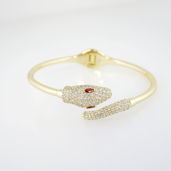 Pulso de Acero Bañado en Oro 14k - BA048
