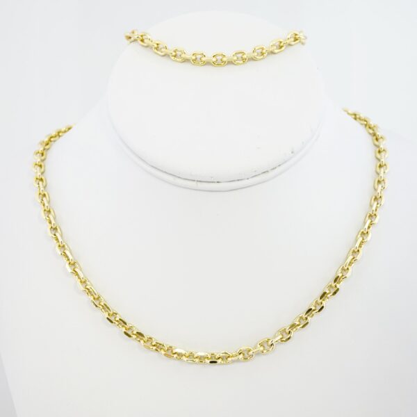 Set de Acero Inoxidable Bañado en Oro 14k - SET034