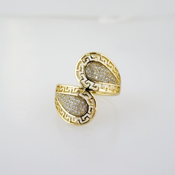 Anillo de Acero Inoxidable Bañado en Oro 14k - RG047