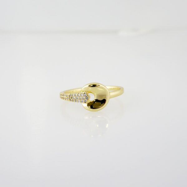 Anillo de Acero Inoxidable Bañado en Oro 14k - RG050