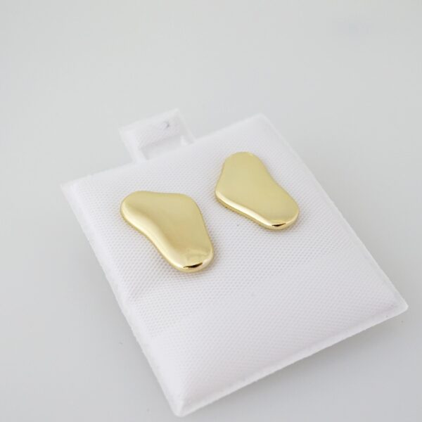 Arete de Acero Bañado en Oro 14k - EA376