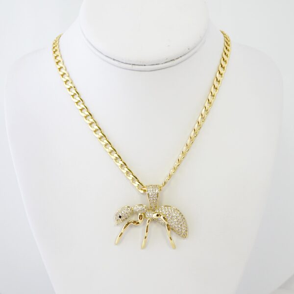 Cadena de Acero Bañada en Oro 14k – CH0196