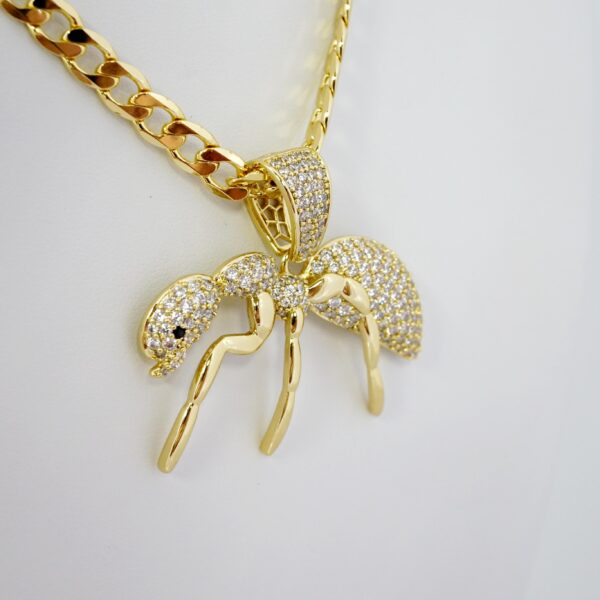 Cadena de Acero Bañada en Oro 14k – CH0196 - Imagen 2