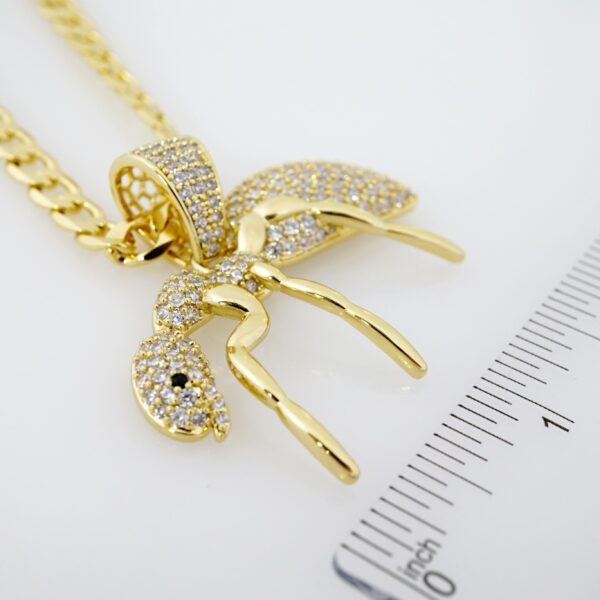 Cadena de Acero Bañada en Oro 14k – CH0196 - Imagen 3
