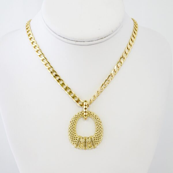 Cadena de Acero Bañada en Oro 14k – CH0198