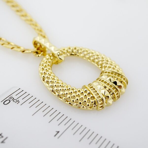 Cadena de Acero Bañada en Oro 14k – CH0198 - Imagen 3