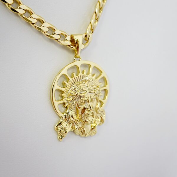 Cadena de Acero Bañada en Oro 14k – CH0201 - Imagen 2