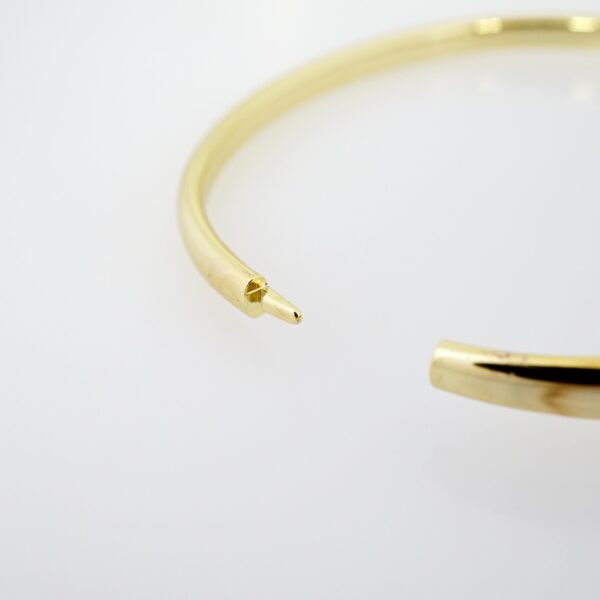 Pulso de Acero Bañado en Oro 14k - BA068 - Imagen 2