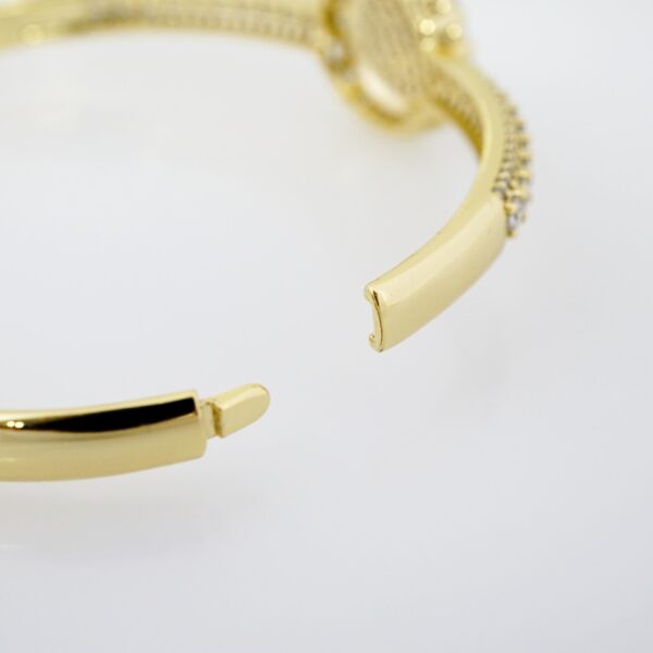 Pulso de Acero Bañado en Oro 14k - BA071 - Imagen 2