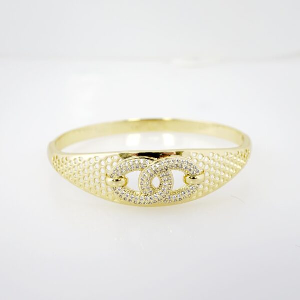 Pulso de Acero Bañado en Oro 14k - BA072