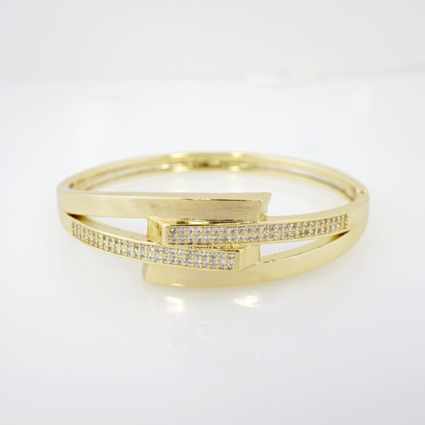 Pulso de Acero Bañado en Oro 14k - BA073