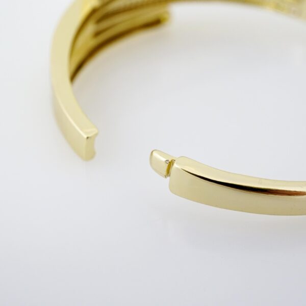 Pulso de Acero Bañado en Oro 14k - BA073 - Imagen 3