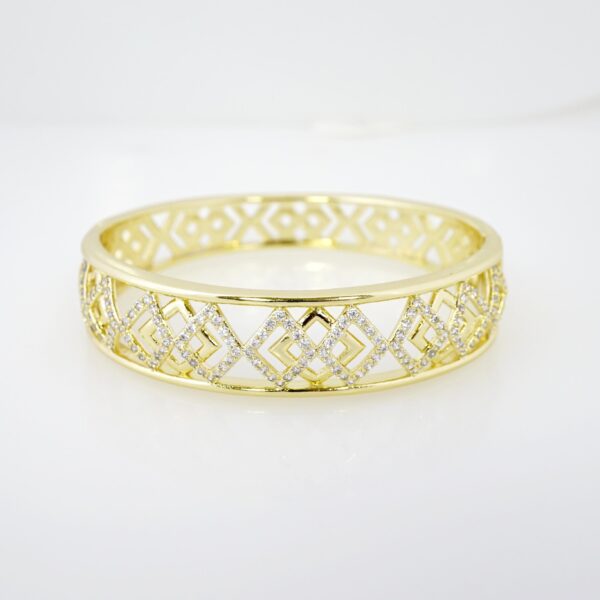 Pulso de Acero Bañado en Oro 14k - BA067