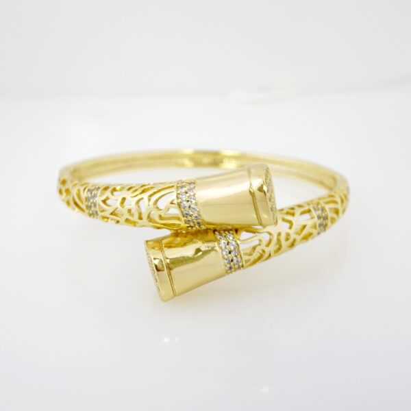 Pulso de Acero Bañado en Oro 14k - BA069