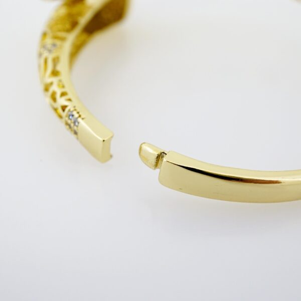 Pulso de Acero Bañado en Oro 14k - BA069 - Imagen 3