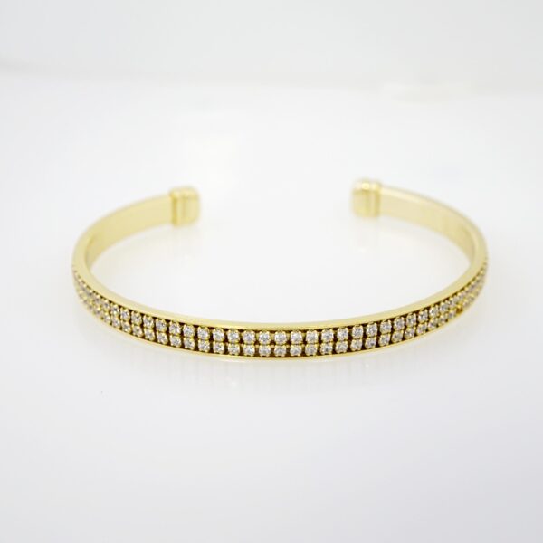 Pulso de Acero Bañado en Oro 14k - BA074