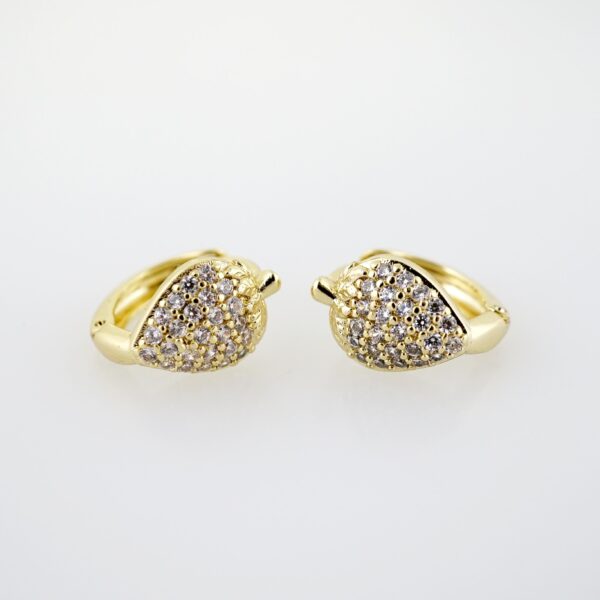 Arete de Acero Bañado en Oro 14k - EA507