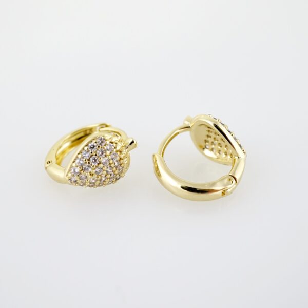 Arete de Acero Bañado en Oro 14k - EA507 - Imagen 2