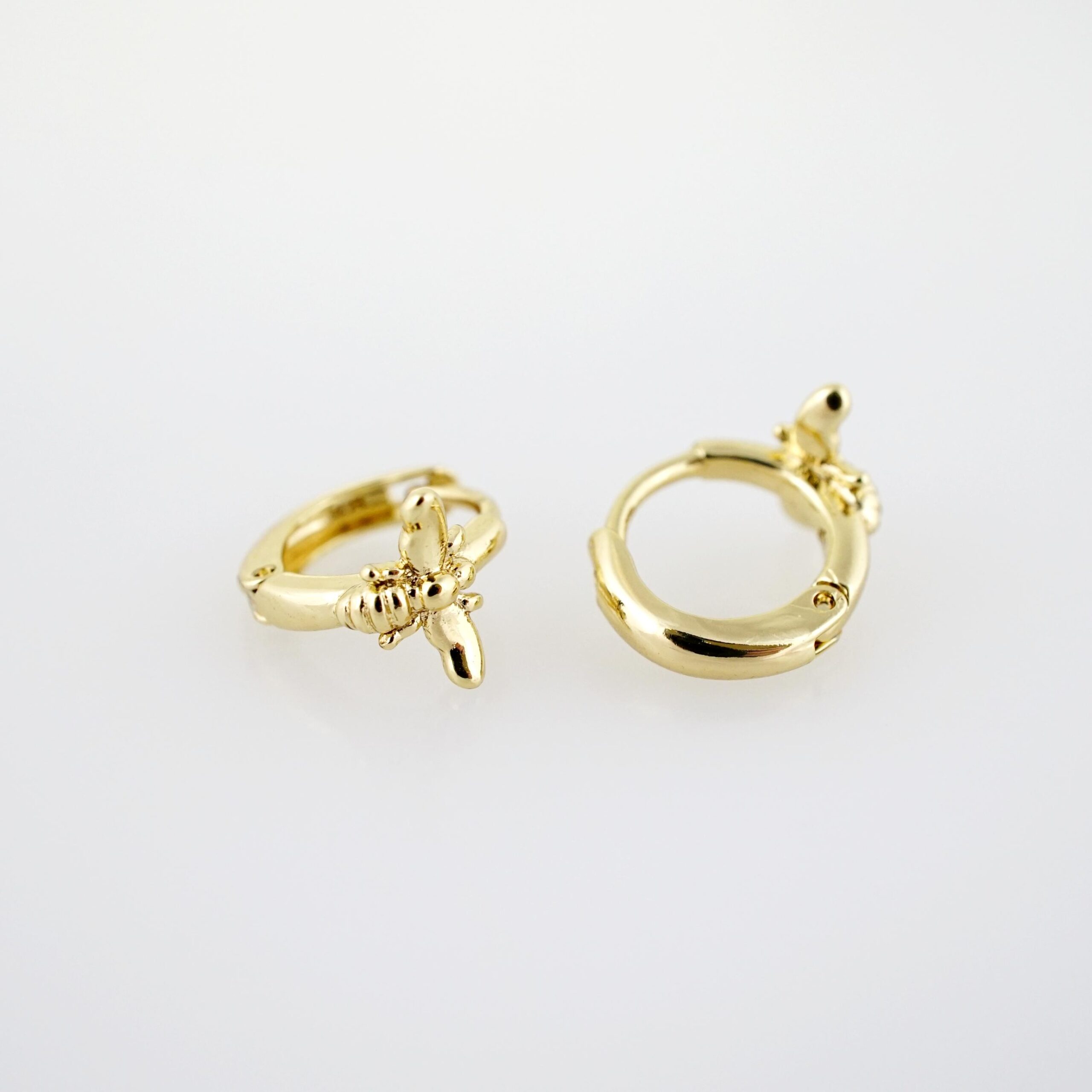 Arete de Acero Bañado en Oro 14k - EA493 - Imagen 2