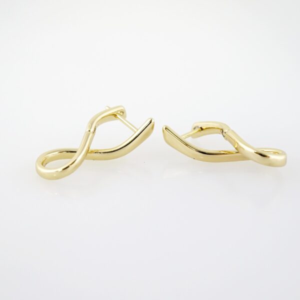 Arete de Acero Bañado en Oro 14k - EA510