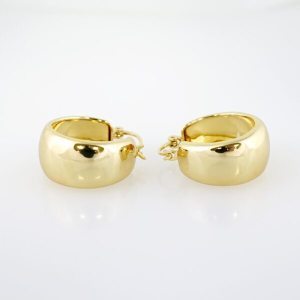 Arete de Acero Bañado en Oro 14k - EA522