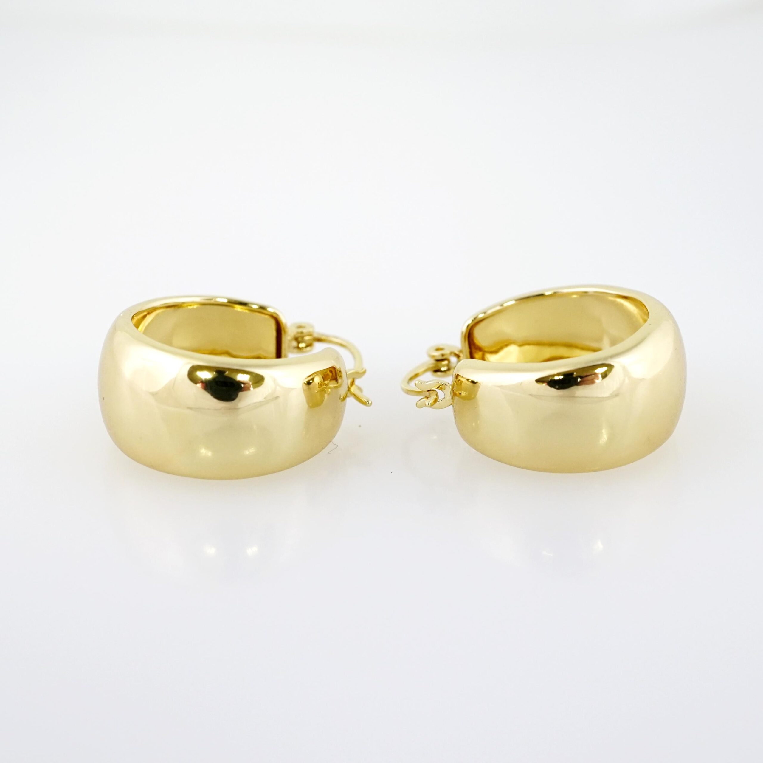 Arete de Acero Bañado en Oro 14k - EA522