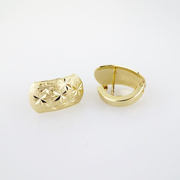 Arete de Acero Bañado en Oro 14k - EA516 - Imagen 2