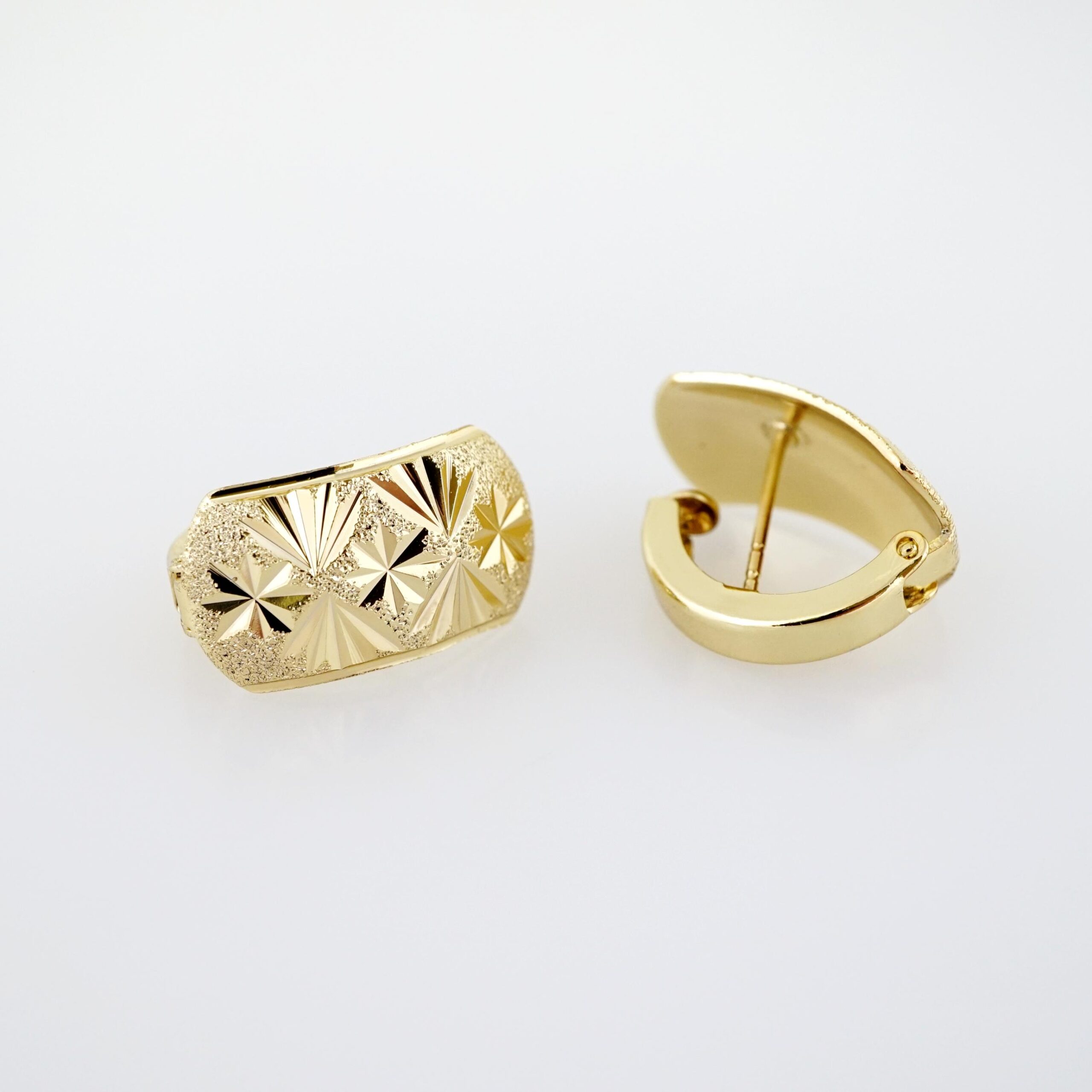 Arete de Acero Bañado en Oro 14k - EA520 - Imagen 2