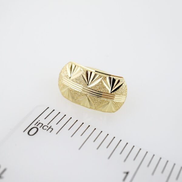 Arete de Acero Bañado en Oro 14k - EA513 - Imagen 3