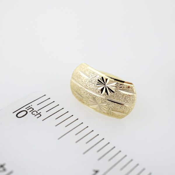 Arete de Acero Bañado en Oro 14k - EA508 - Imagen 3