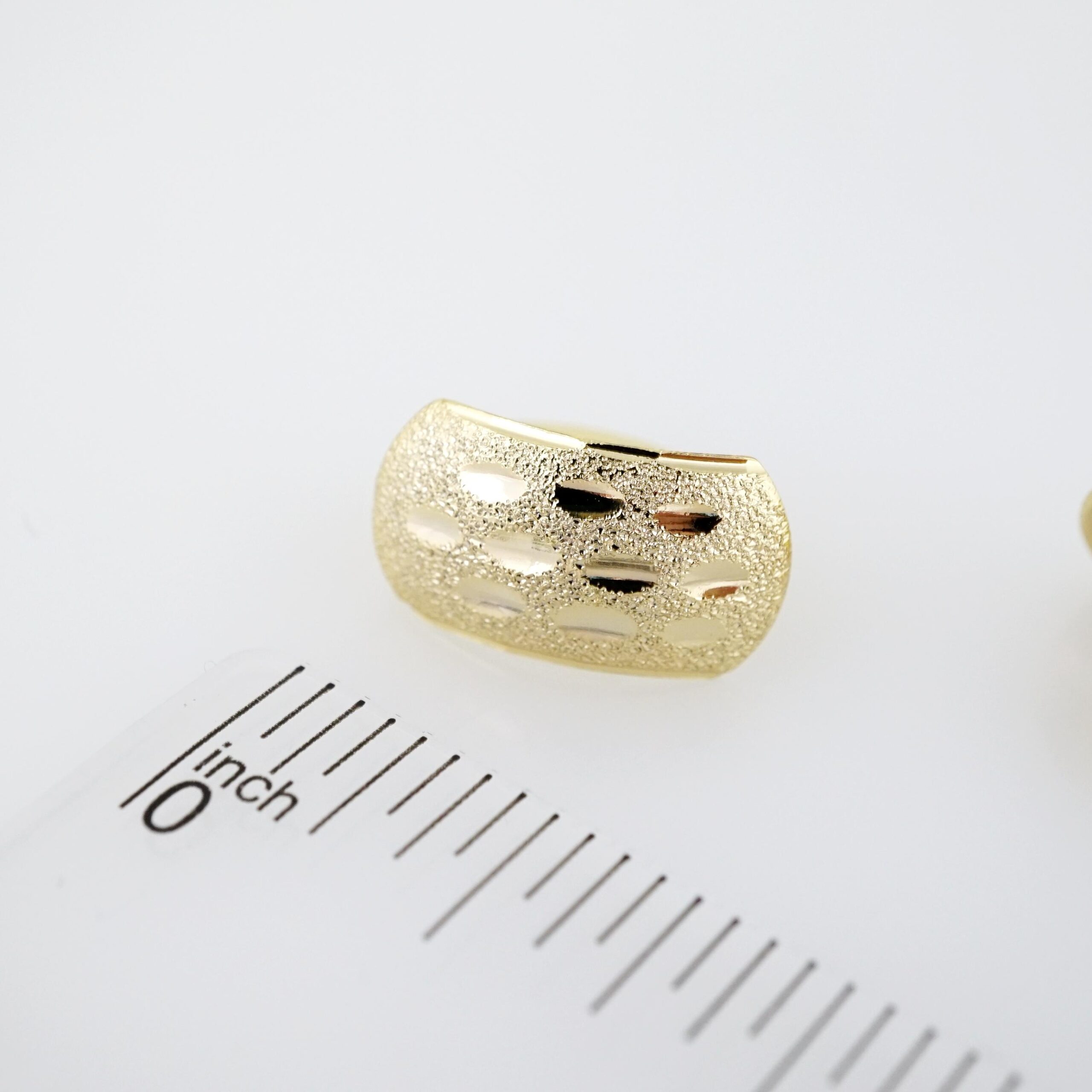 Arete de Acero Bañado en Oro 14k - EA519 - Imagen 3