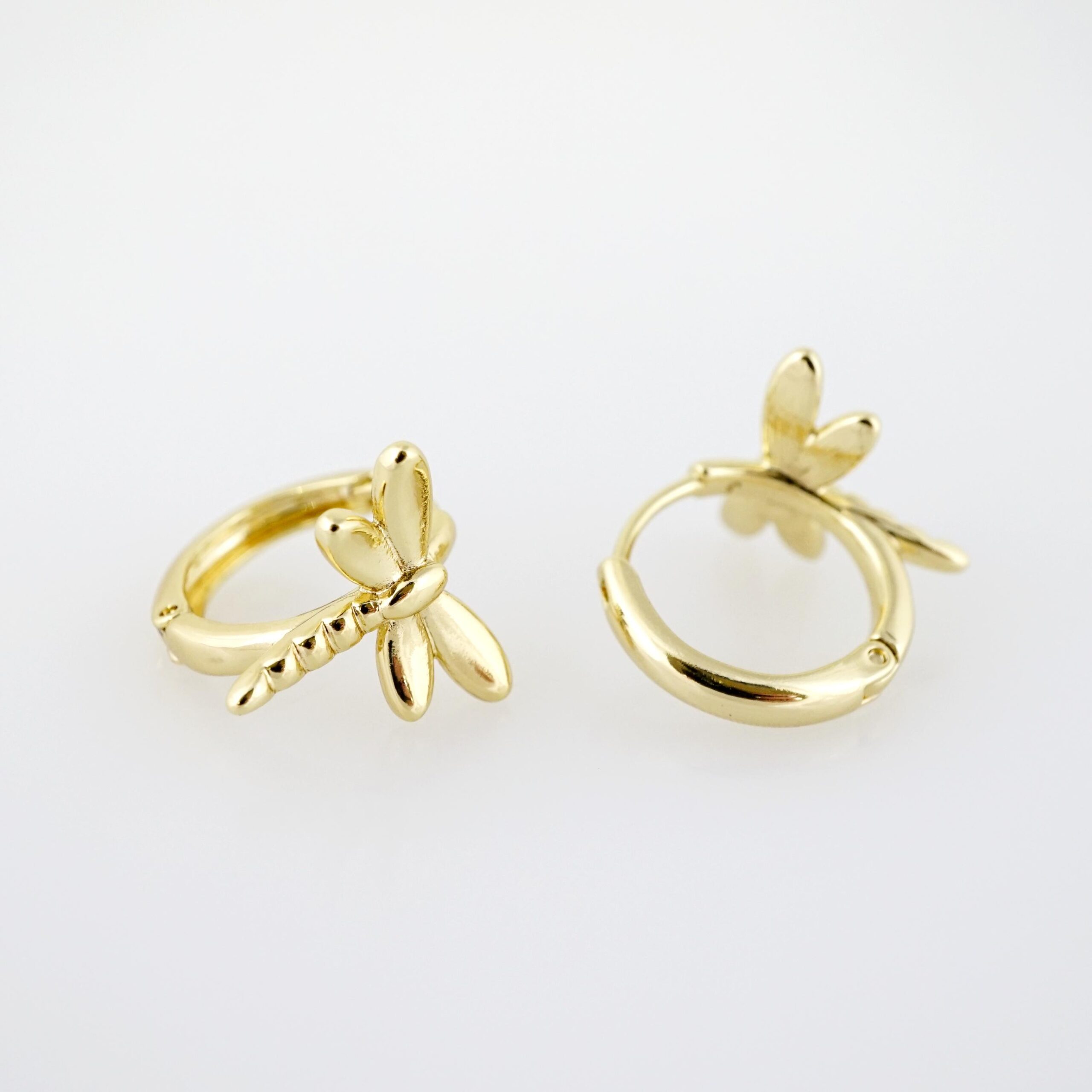 Arete de Acero Bañado en Oro 14k - EA490 - Imagen 2