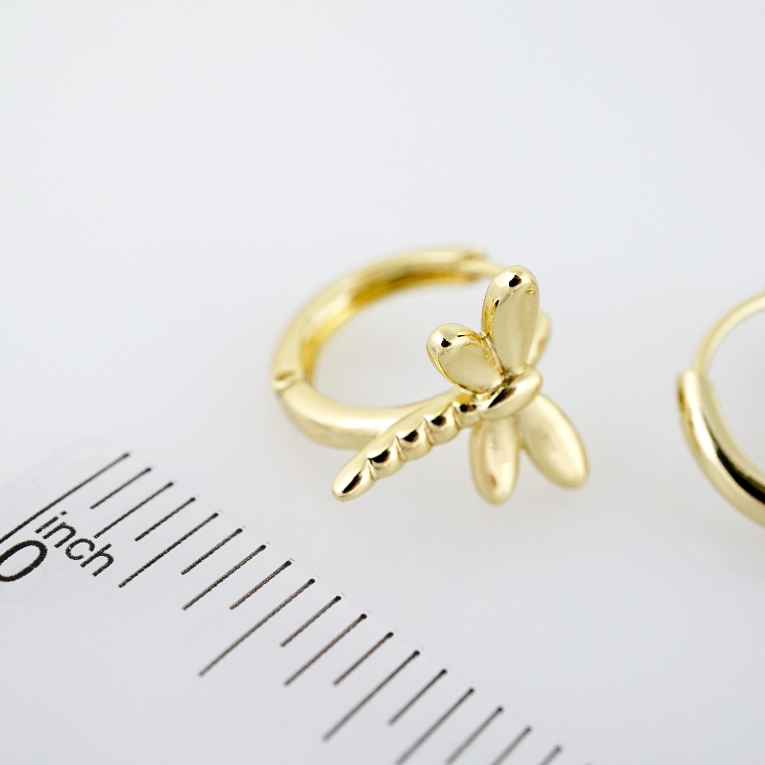 Arete de Acero Bañado en Oro 14k - EA490 - Imagen 3